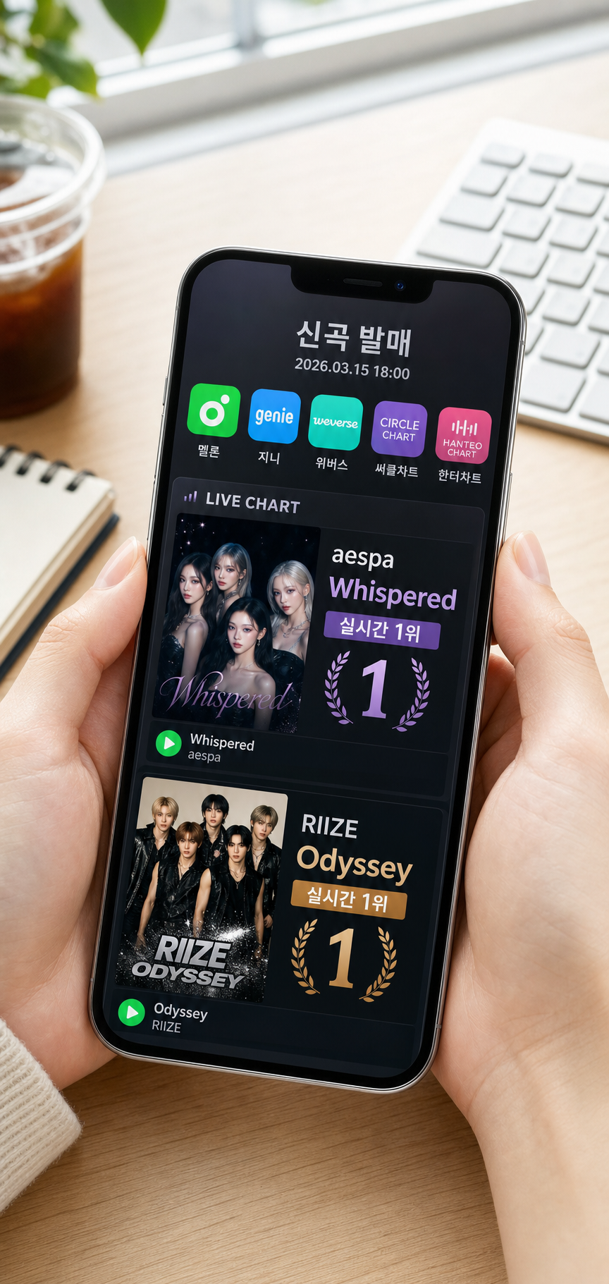 K-Pop 아이돌 신곡 발표 정보와 차트 순위 확인하는 방법