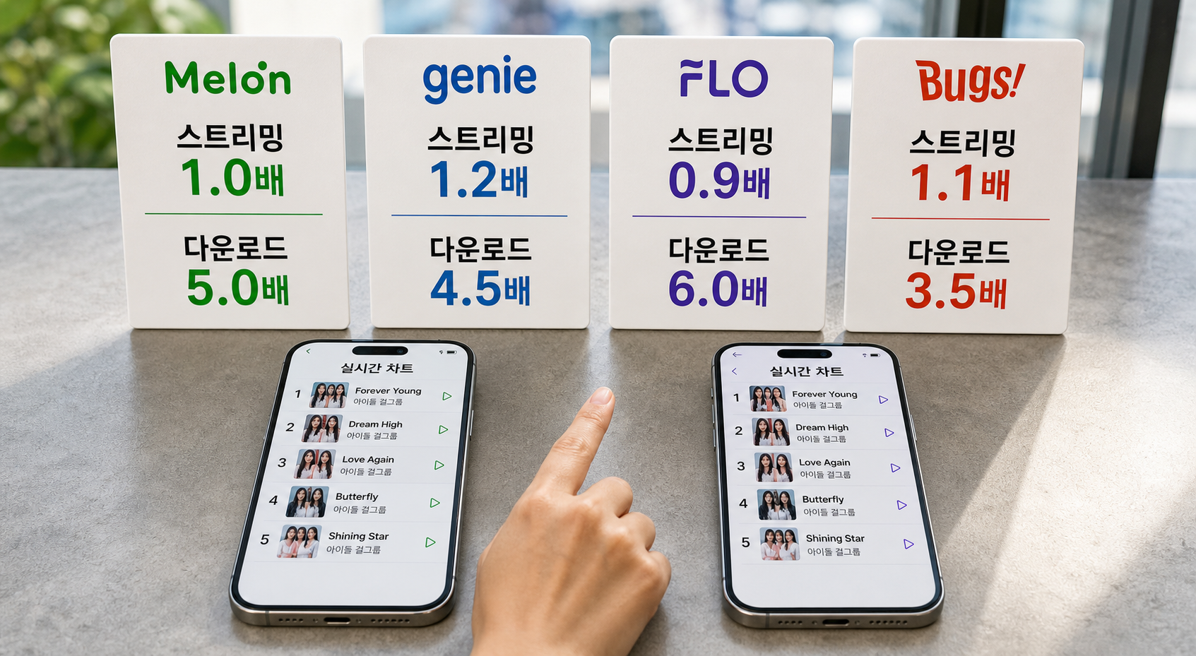 여자 아이돌 신곡 첫 주 음원 차트 집계 기준 정리